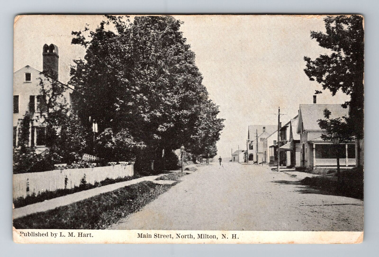 Milton NH-New Hampshire, Main Street North, Antique, Vintage Postcard
