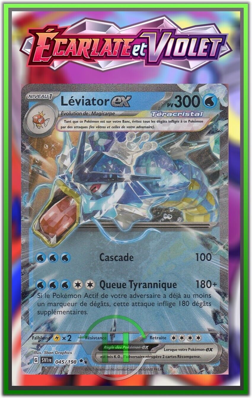 Leviator EX-EV1: Scarlet and Purple - 045/198 - New French Pokemon Card