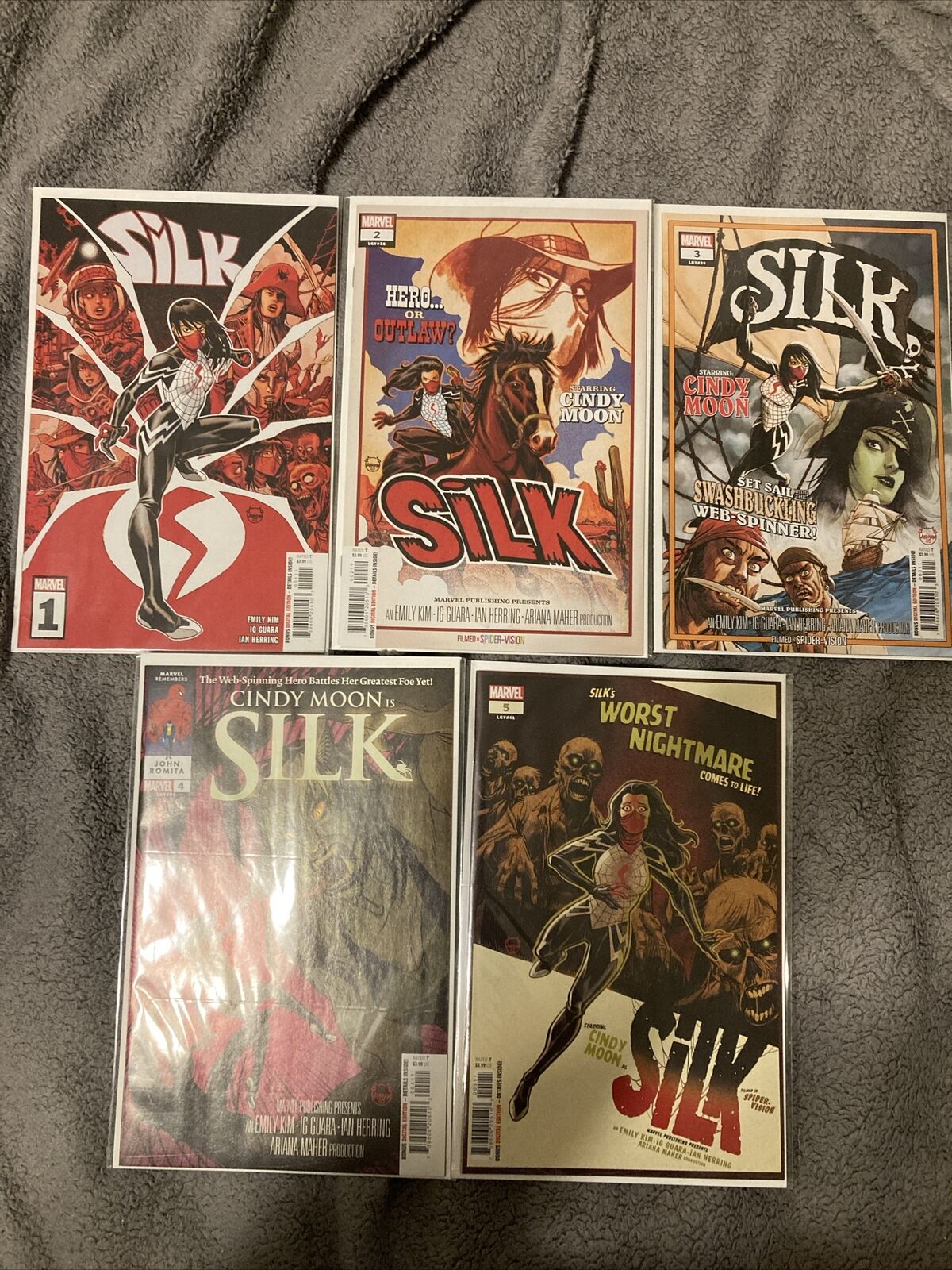 SILK 1-5 COMPLETE SERIES 2023 1 2 3 4 5 Marvel 5th Volume Spider-Man Cindy Moon