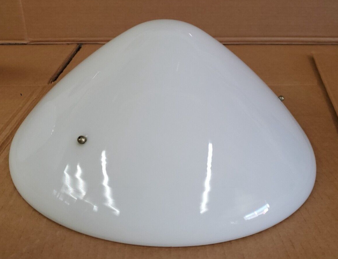 Large Art Deco Milk Glass  GLobe Lamp Shade Chandalier Hanging Pendant Conical i
