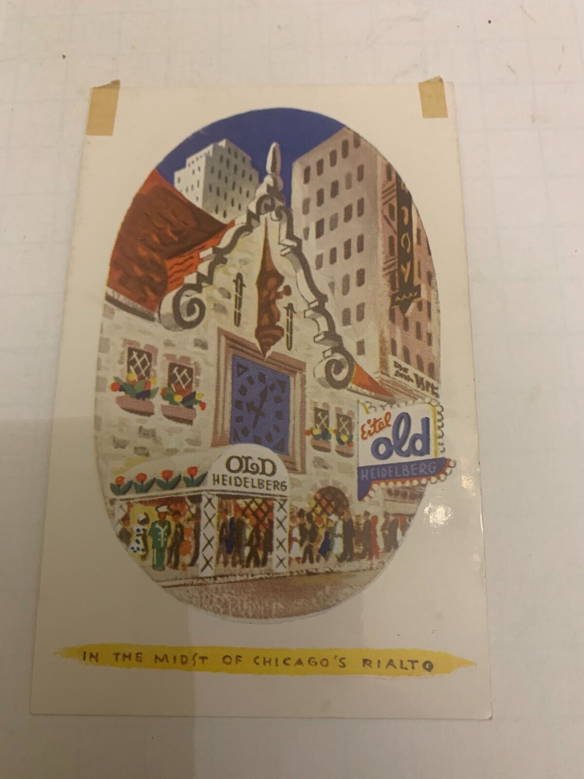 c.1950\'s Eitel Old Heidelberg Restaurant Chicago Illinois Postcard