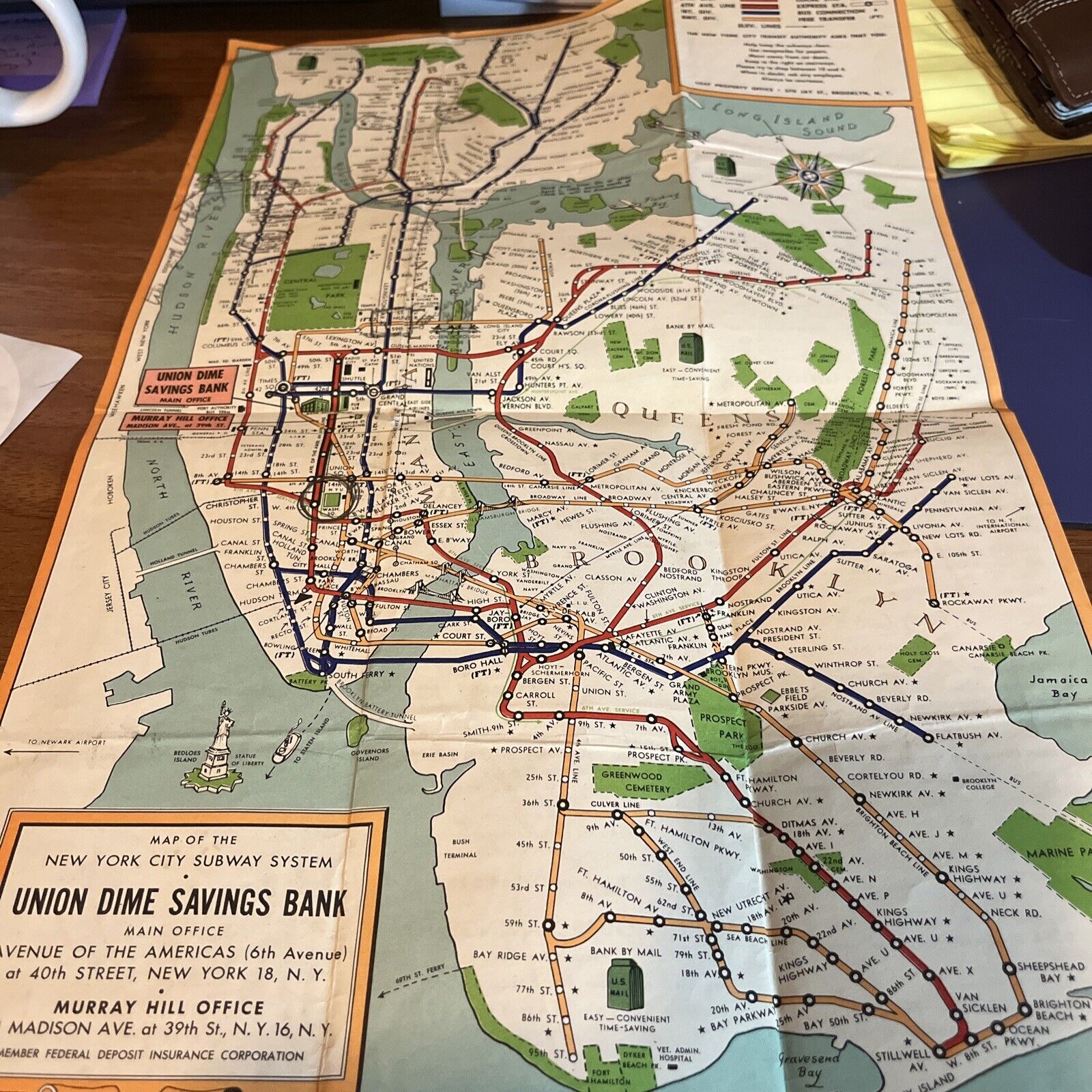 1950\'s New York Subway System Map 18\