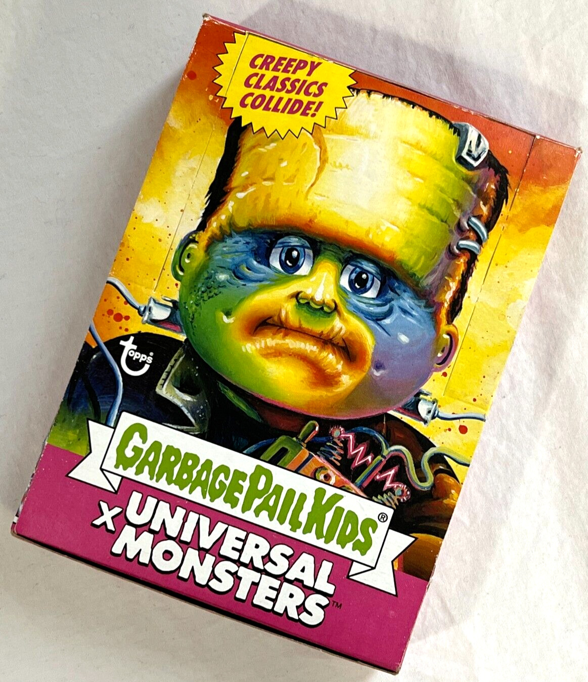 EMPTY 2019 Garbage Pail Kids x Universal Monsters GPK Wax Pack CARD BOX ONLY