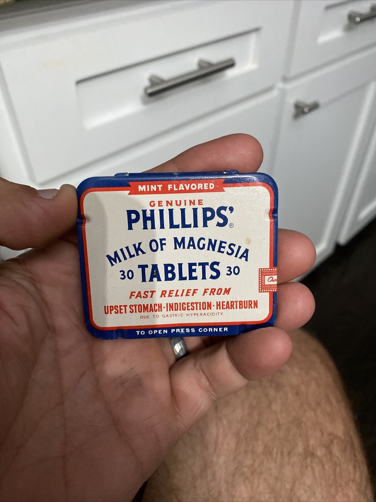 Genuine Phillips Milk Of Magnesia Antique Tin