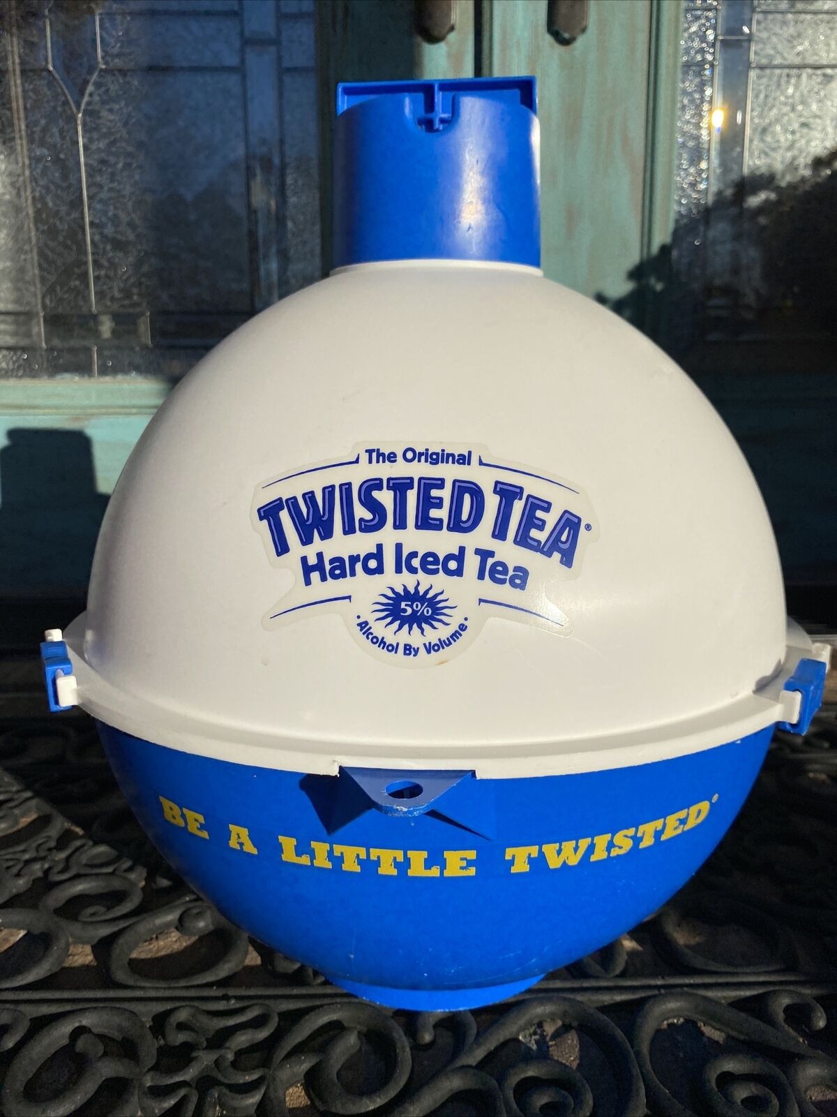 Rare TWISTED TEA Hard Iced Tea Oversized Bobber/Fishing Style Cooler (2008)