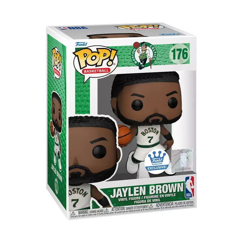 Funko Pop NBA Celtics - Jaylen Brown Exclusive White Jersey Figure #176 w/case