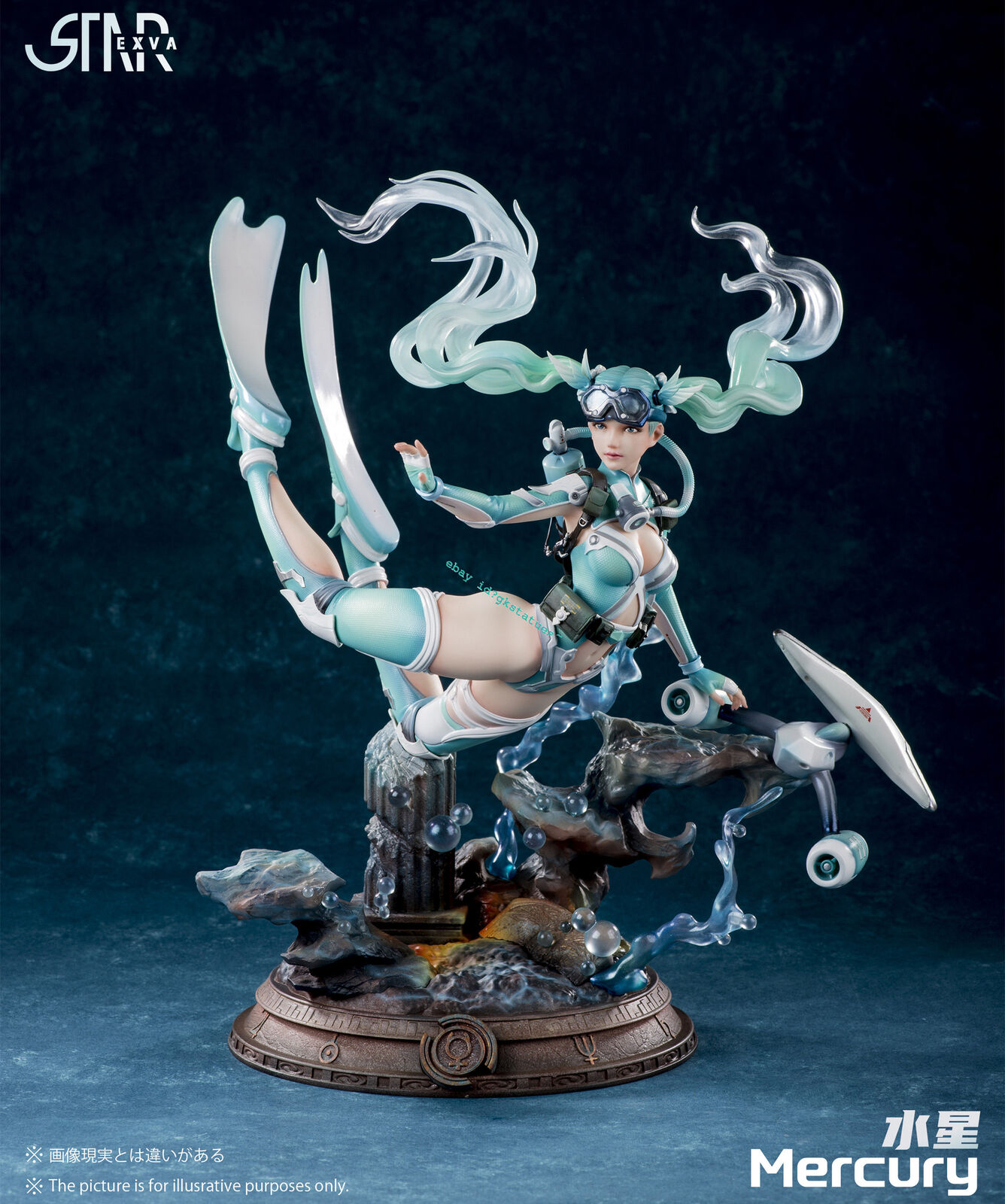 STAREXVA Studio Planet Mercury GK Painted Resin Model Collection Statue In Stock