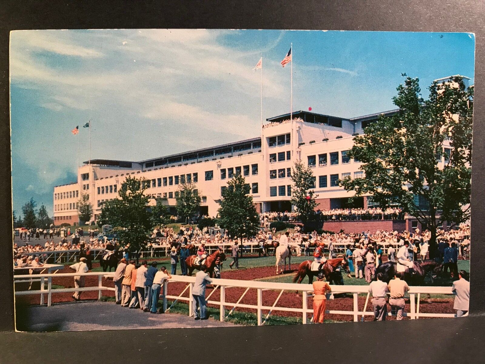 Postcard Oceanport NJ - Monmouth Park Horse Racetrack