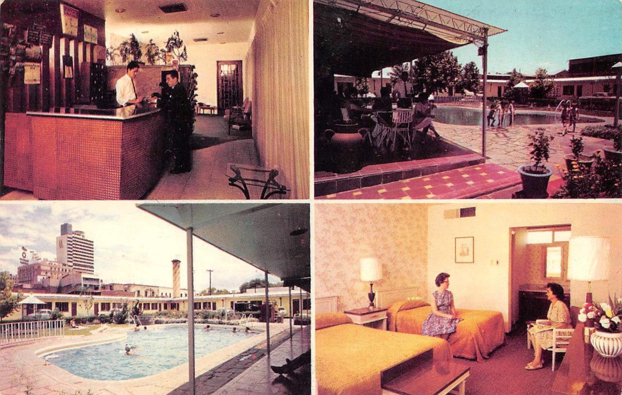 Chihuahua, Mexico   POSADA TIERRA BLANCA  Motel~Pool~Lobby  ROADSIDE  Postcard