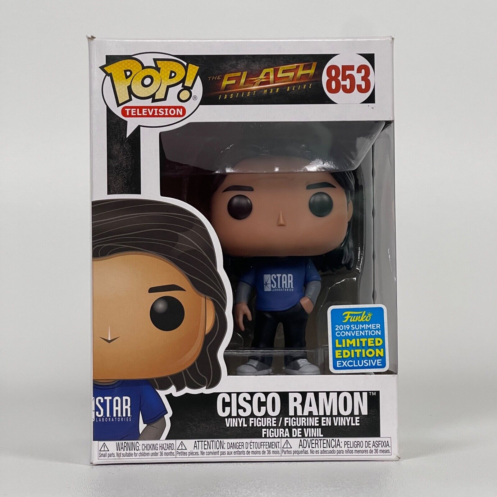 Funko Pop The Flash #853 Cisco Ramon 2019 Summer Convention SDCC -- New (Other)
