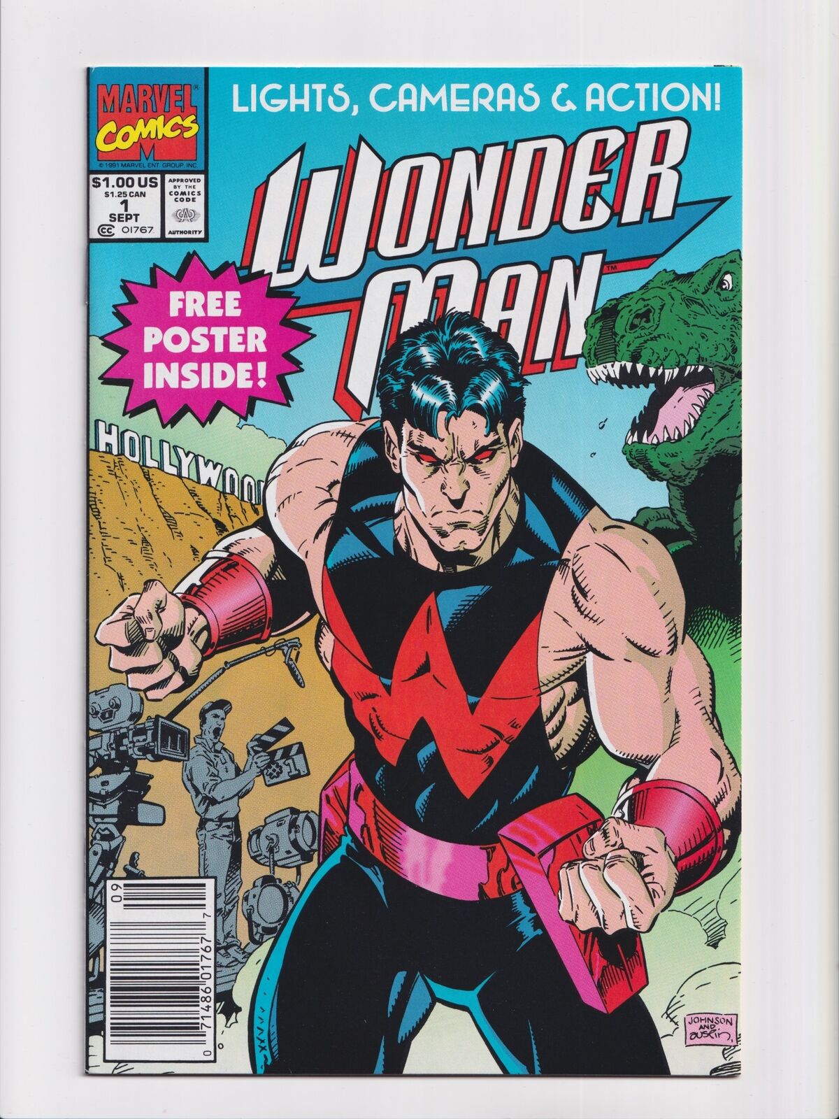 Wonder Man #1 DC Comics 1991 Newsstand Edition High Grade Comic Book NM+