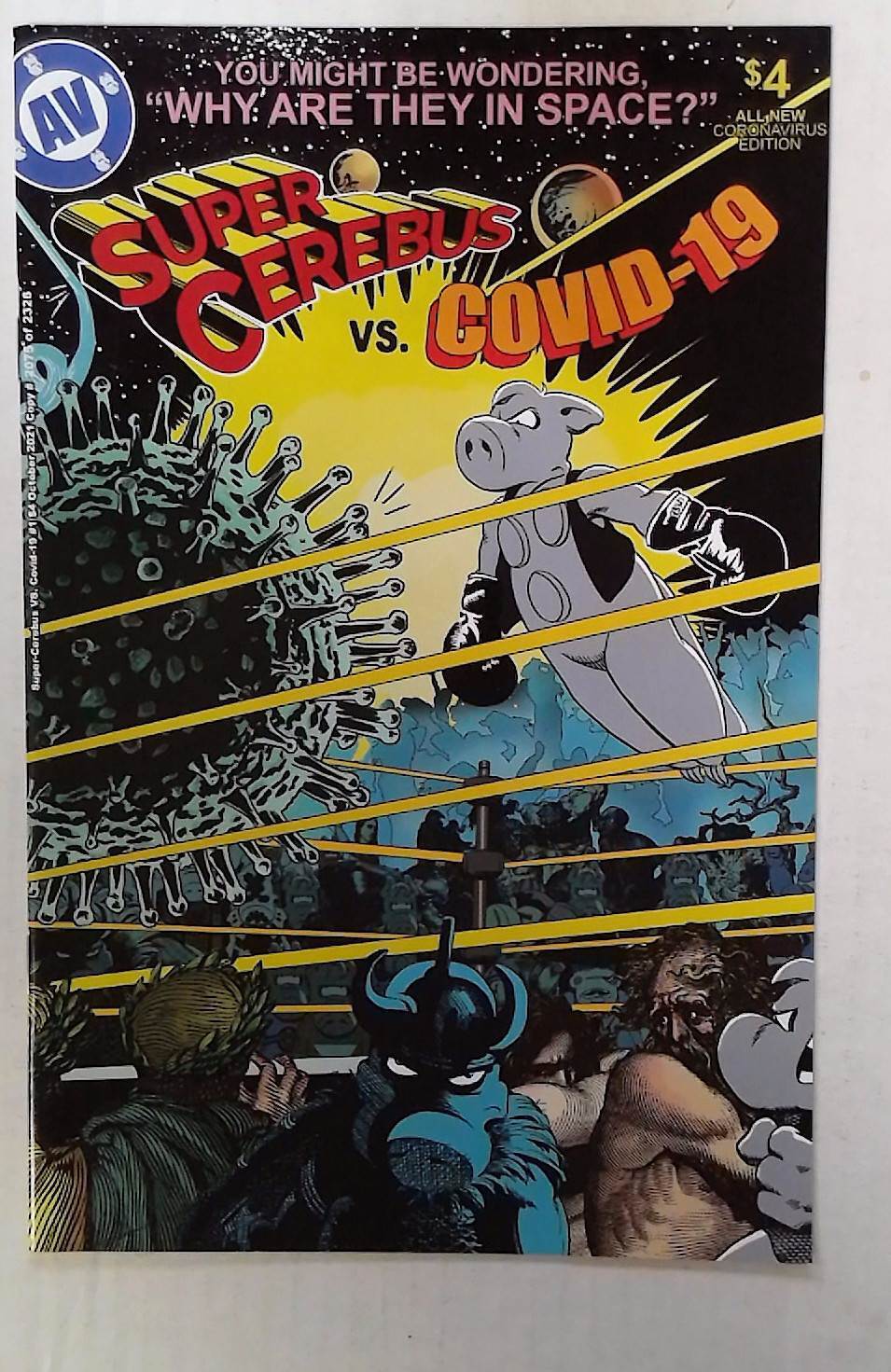Super Cerebus Vs Covid-19 #1 Aardvark-Vanaheim (2021) 1st Series Comic Book