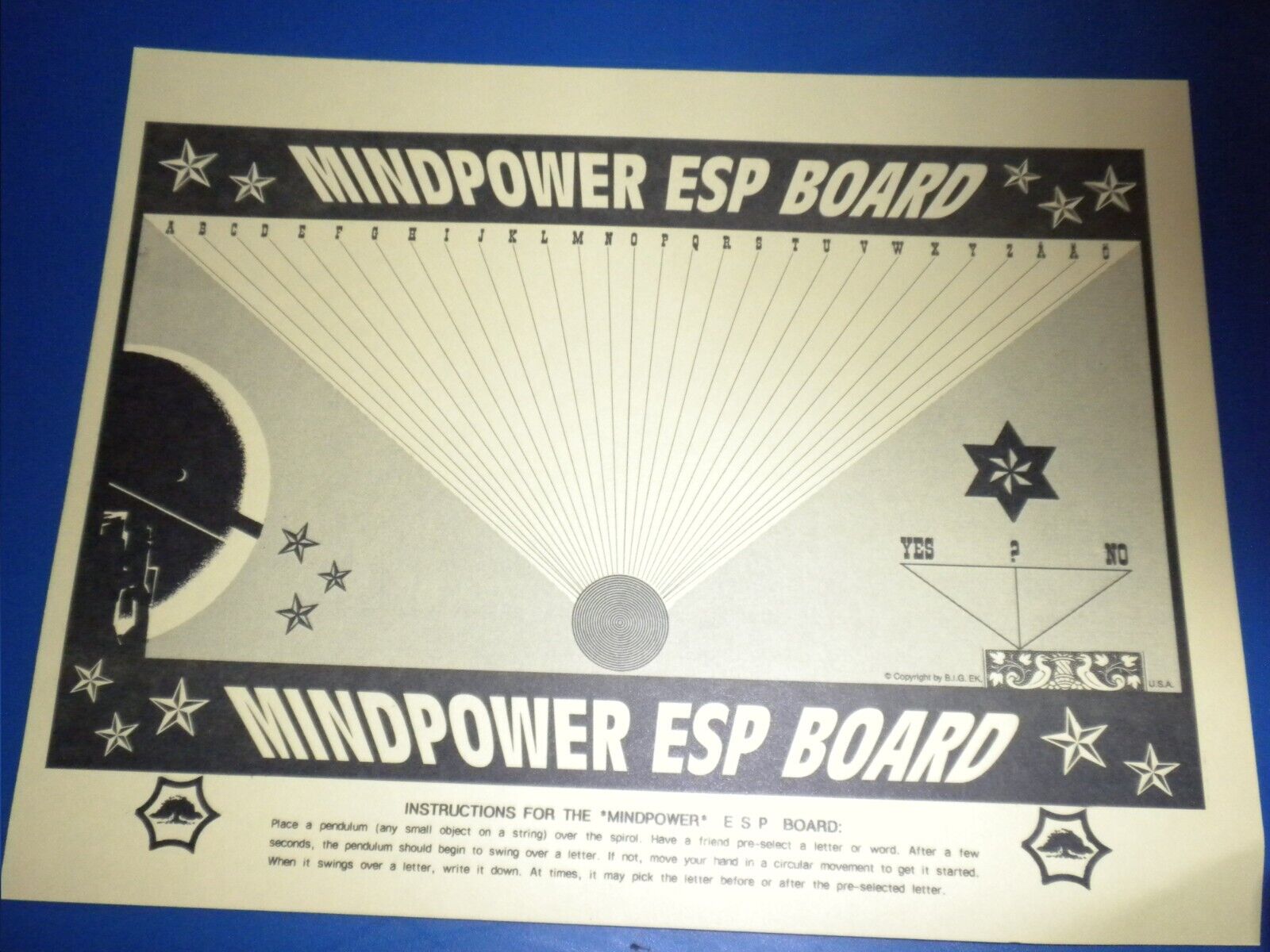 (10) 2-SIDED ESP AND LOTTO NUMBER MINDREADING BOARDS. (8 1/2\