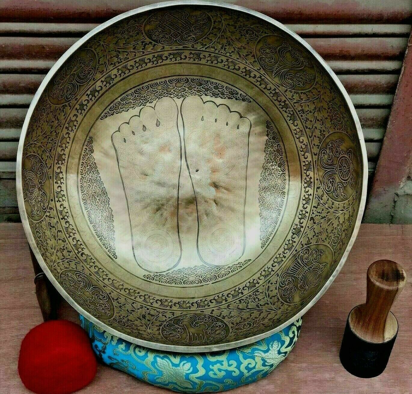 Large 20 Inches Master Healing Standing Singing Bowl - Tibetan Singing Bowls 