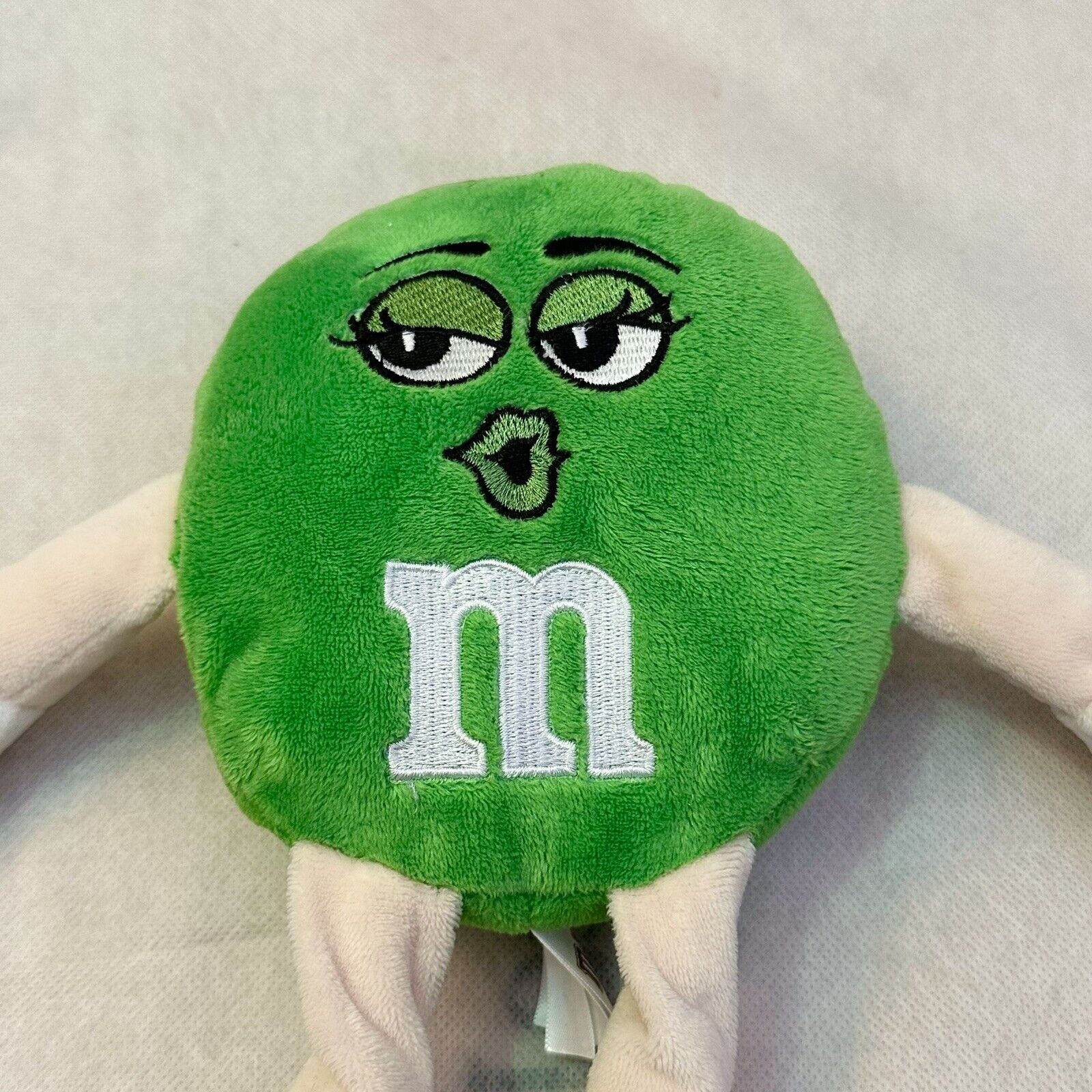 Green M&M Plush 15” Soft Stuffed Animal Doll M & M Authentic Rare USA Gift