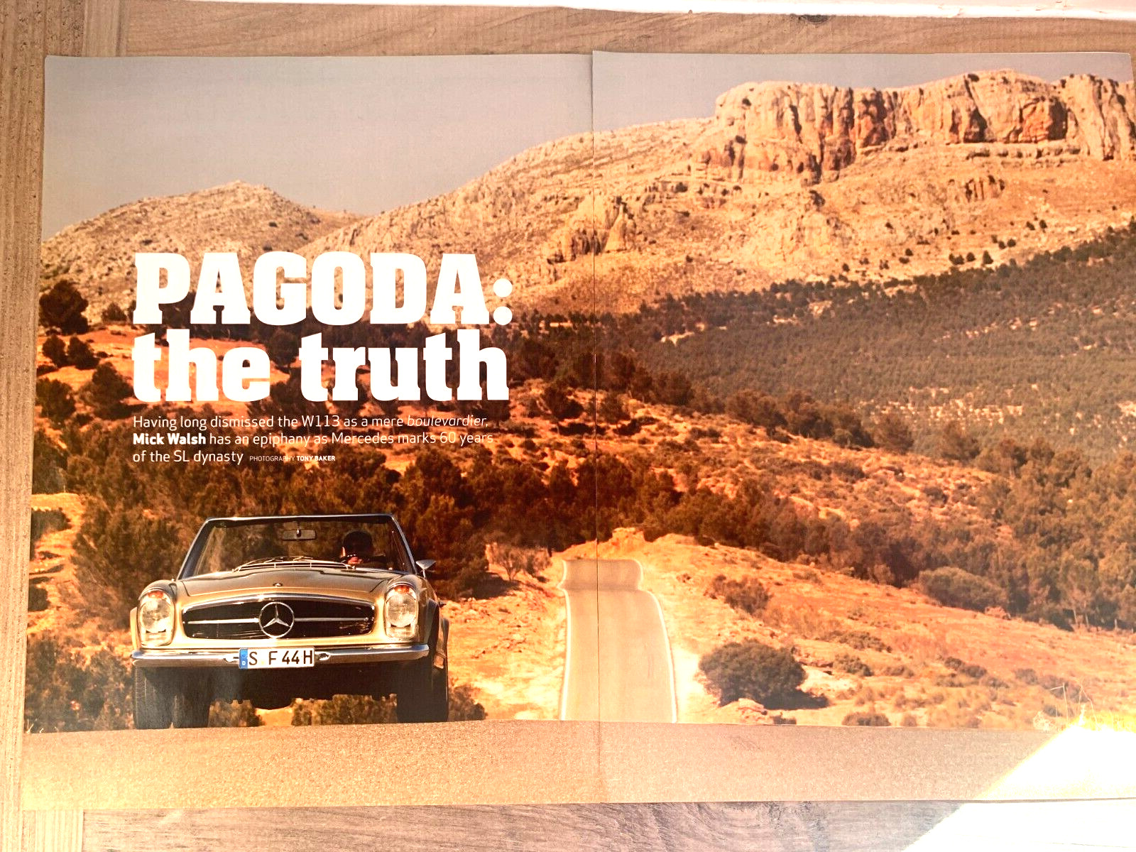 MERCEDES PAGODA W113 SL - ORIGINAL PRESS CAR ROAD TEST REVIEW