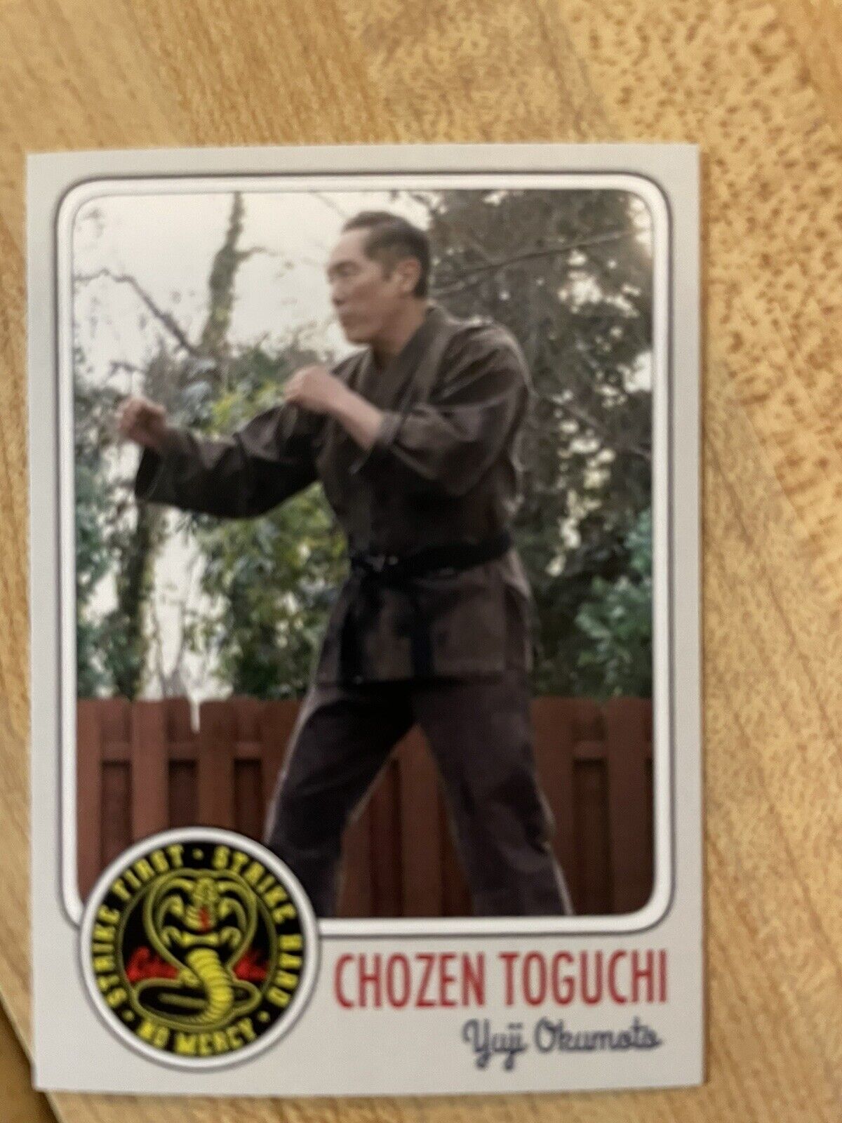 Yuji Okumoto Custom Card -Played Chosen Toguchi In Cobra Kai