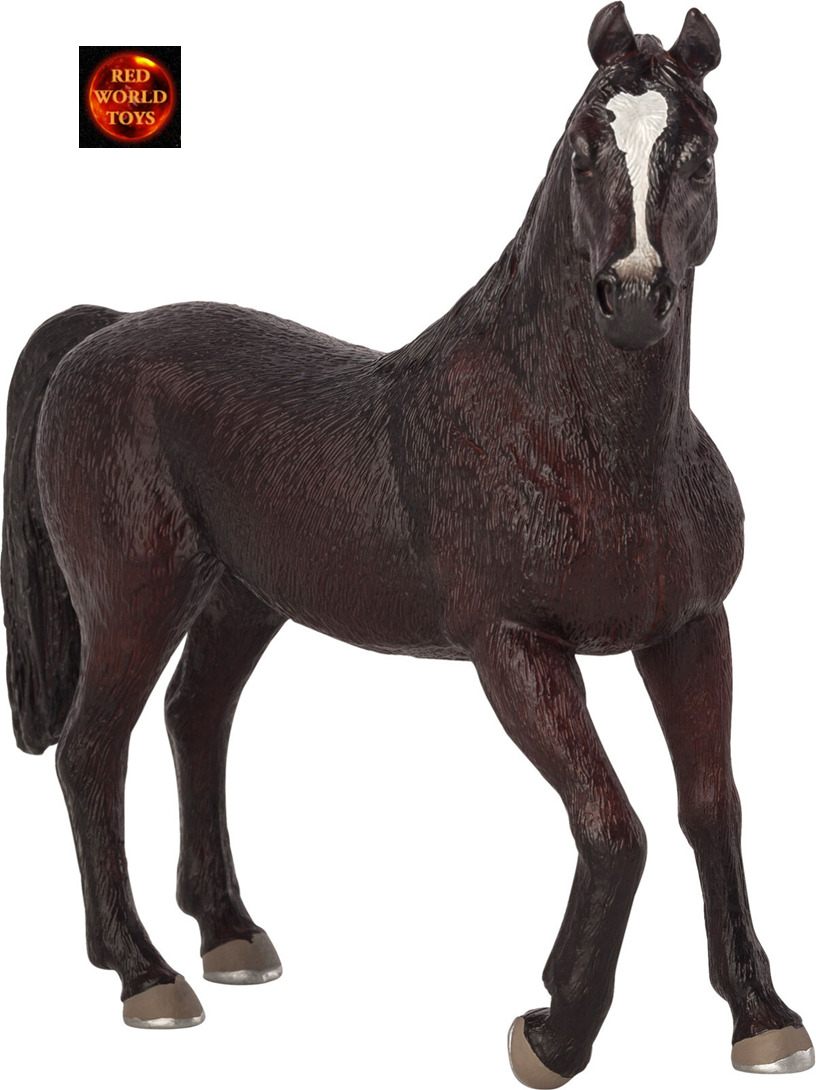 Black Arabian Arab Stallion Toy Model Figure by Mojo Animal Planet 387069 New