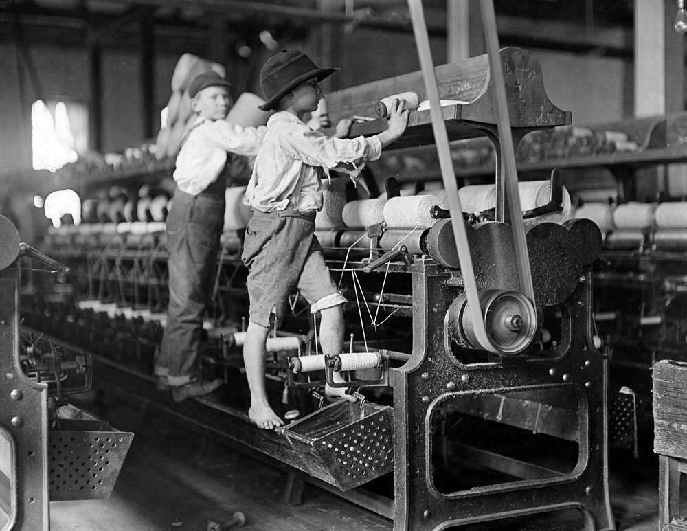 1909 Young Workers Bibb Mill Macon Georgia Vintage Old Photo 8.5
