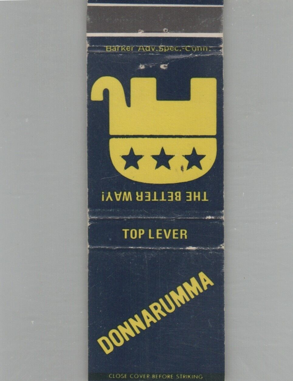 Matchbook Cover - Elephant Donnarumma Top Lever - The Better Way