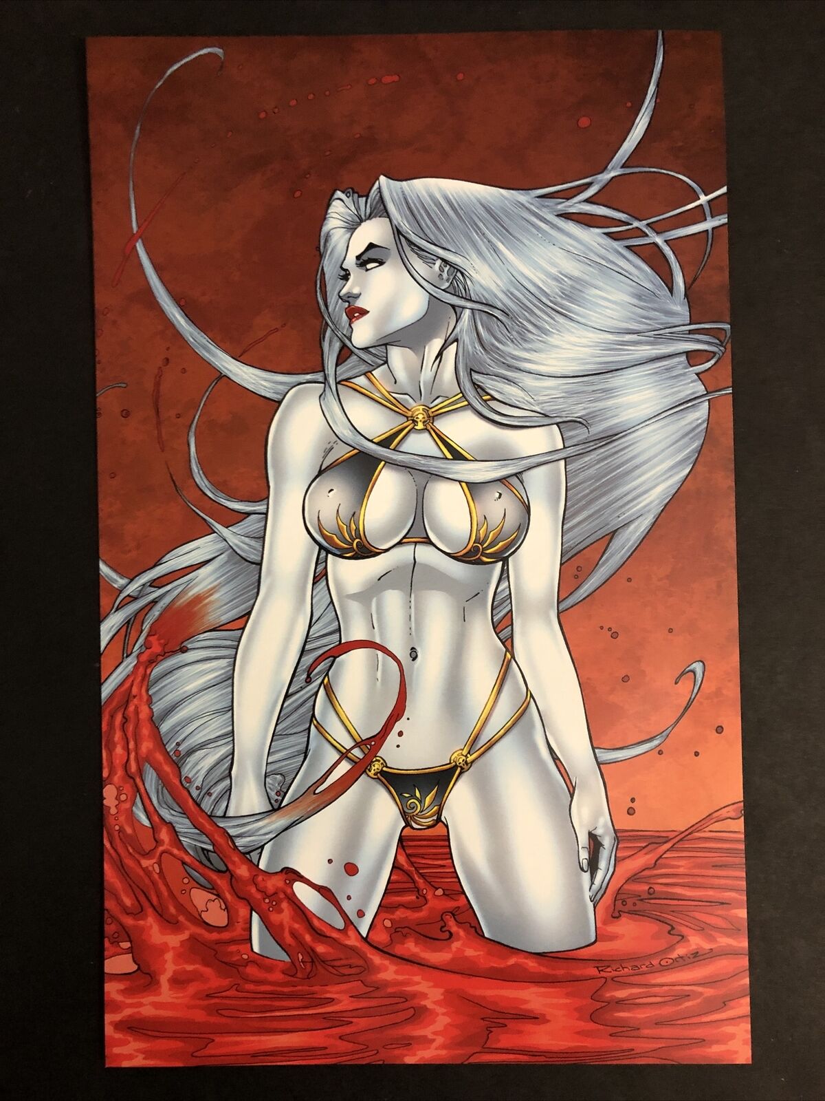Brian Polido\'s Lady Death-Avatar Boundless Comics Poster 6.5x10 Richard Ortiz