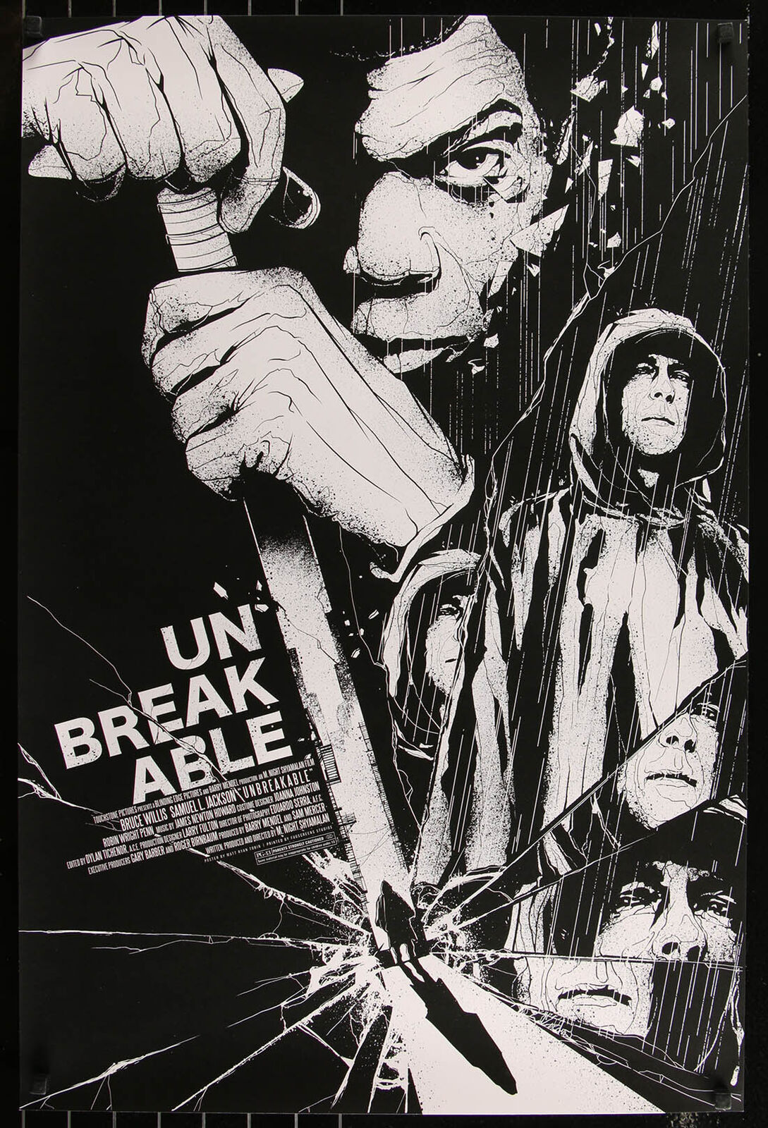 Unbreakable (Variant) by Matt Ryan Tobin 9/40 Screen Print Movie Art Poster