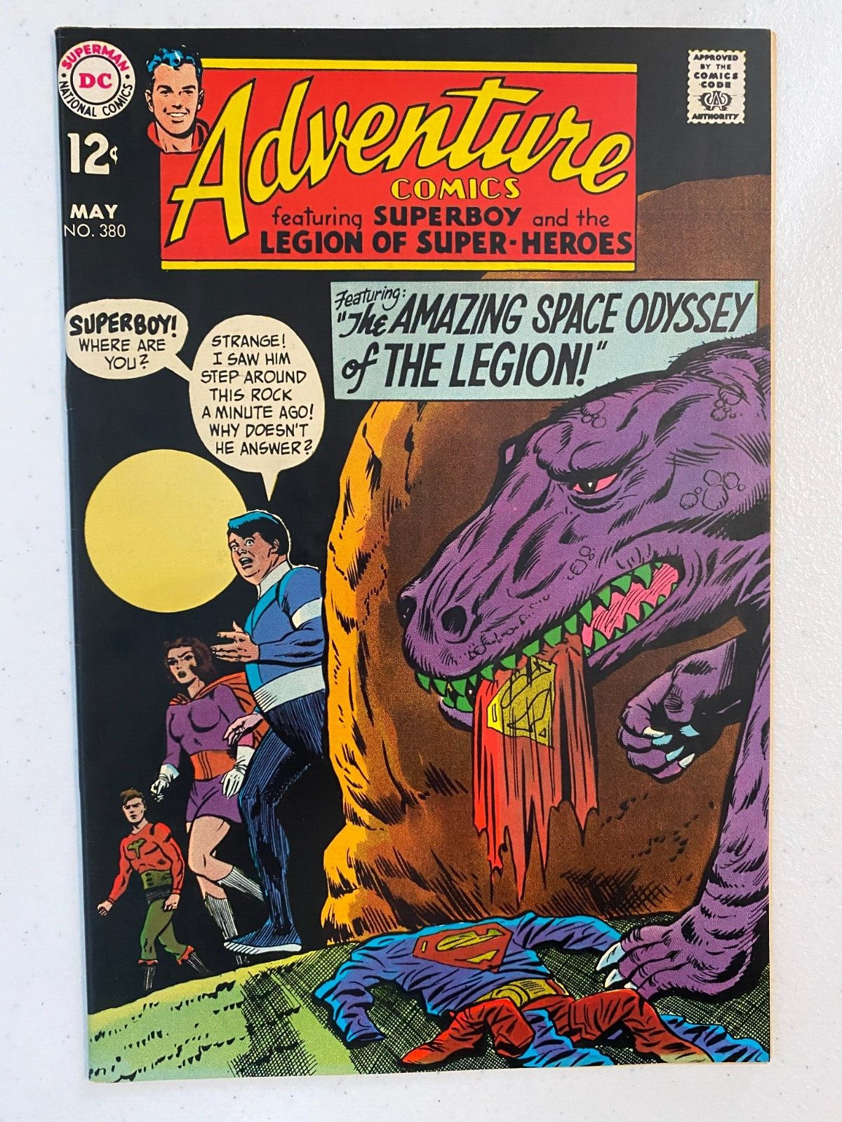 Adventure Comics #380 (1969) DC Comics Silver Age LEGION OF SUPER-HEROES VF+