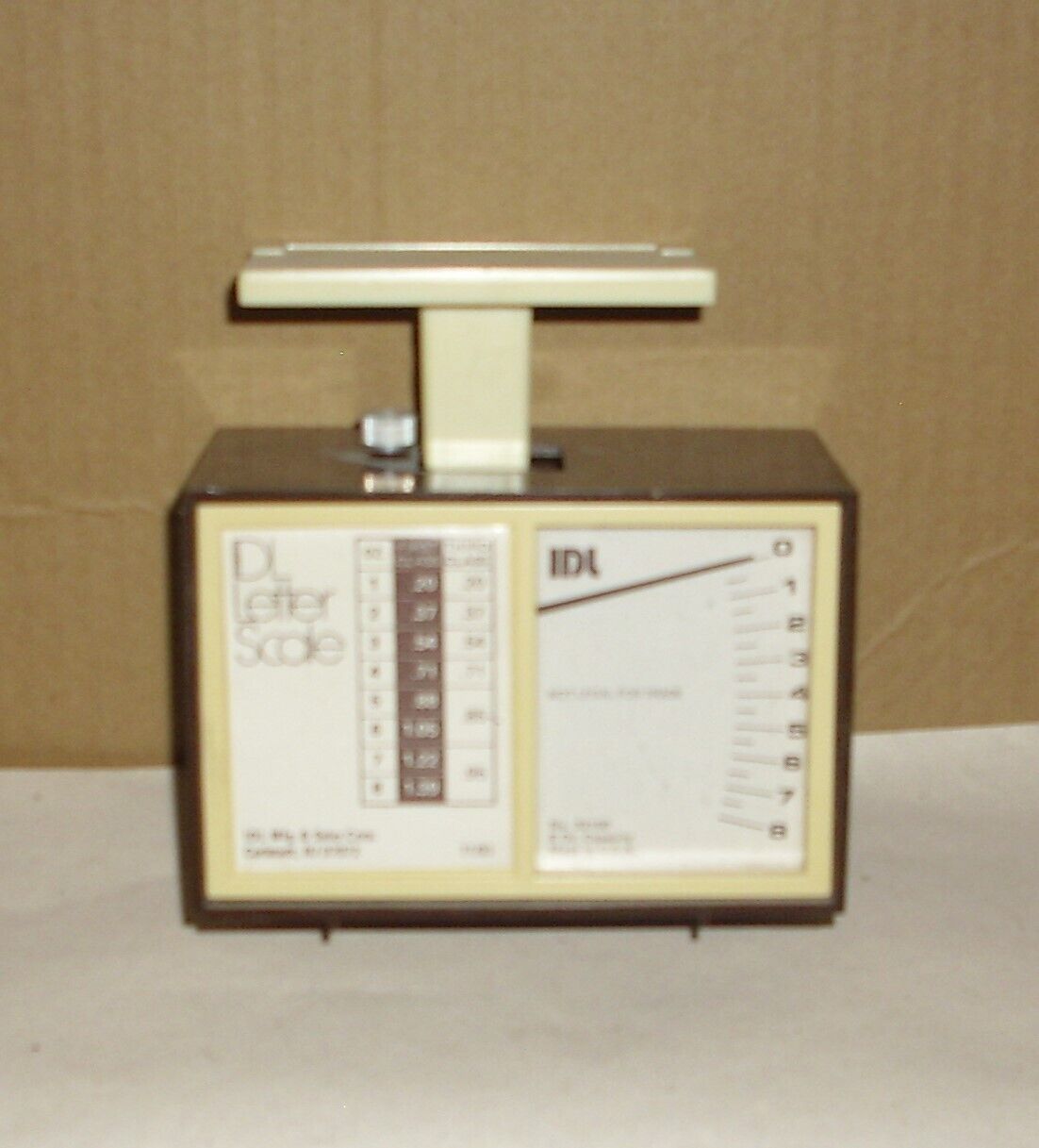 Vintage IDL Plastic 8 oz, Letter Postage Scale Model 32100