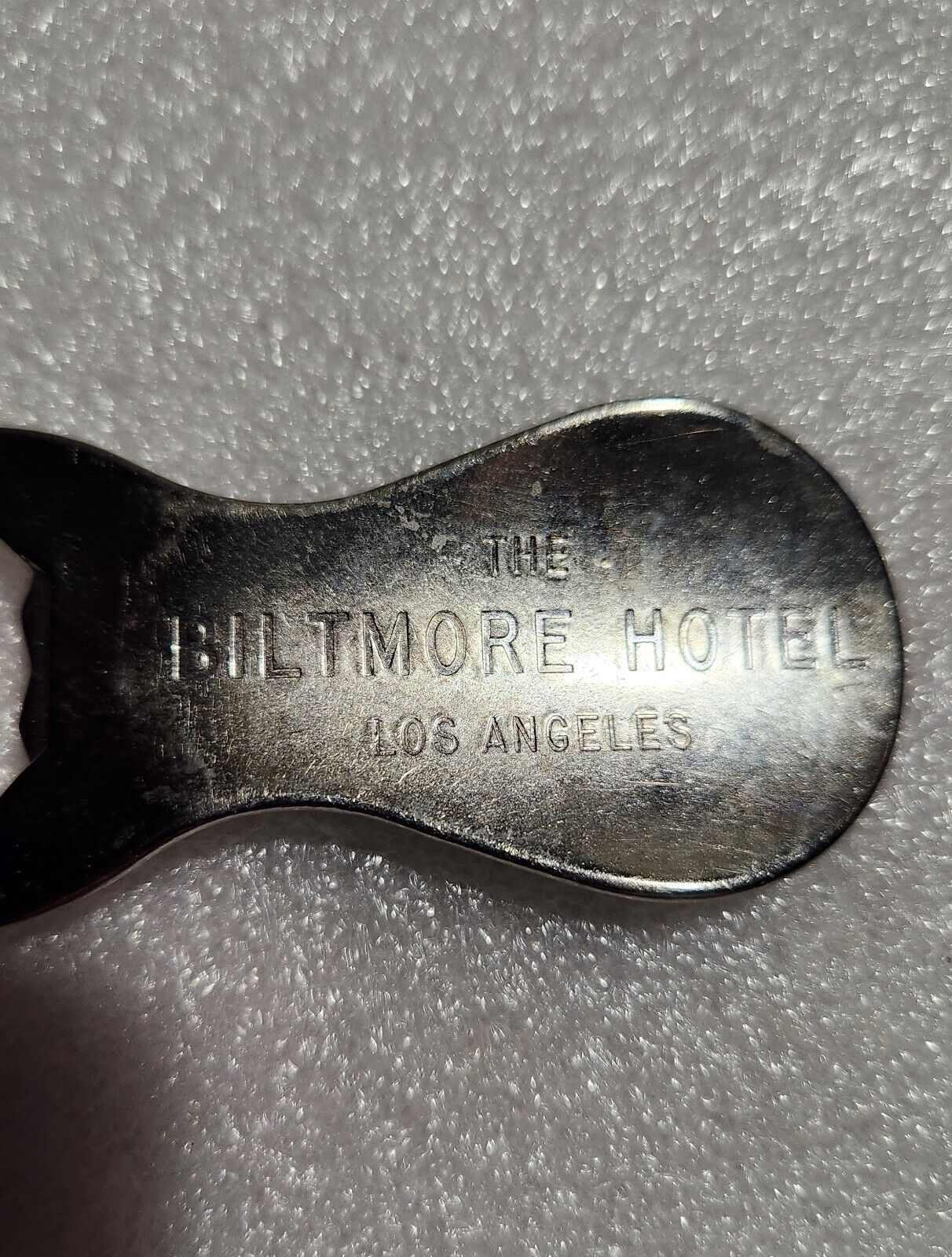 The Biltmore Hotel Los Angeles California CA Vintage Shoe Horn Bottle Opener