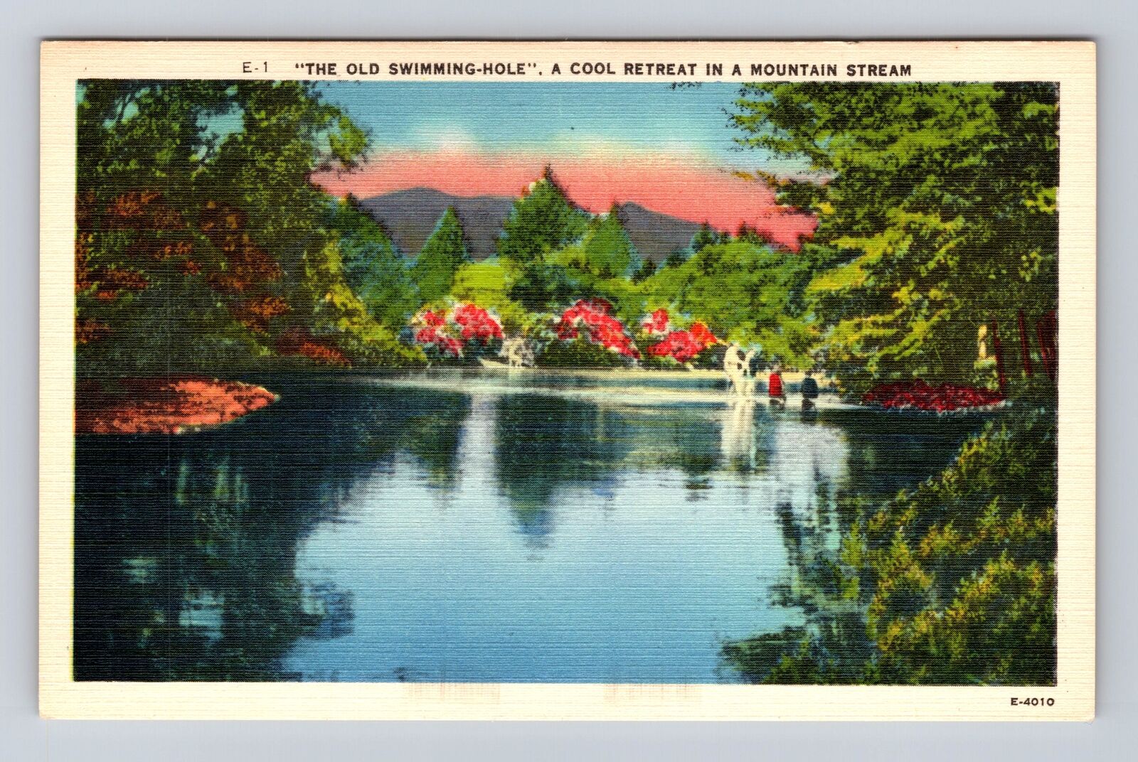 NC-North Carolina, Old Swimming Hole, Cool Retreat, Antique, Vintage Postcard