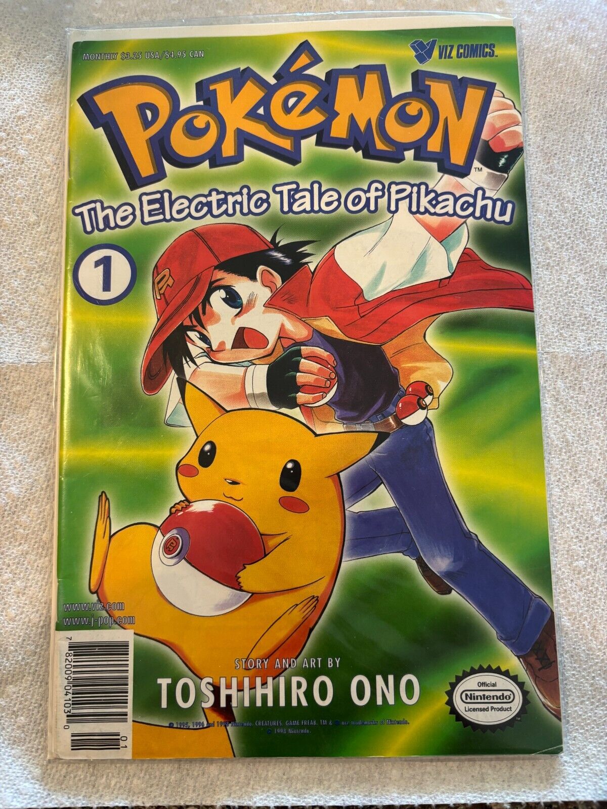 Pokemon  The Electric Tale Of Pikachu Viz Comic Book 1999 Toshiro Ono Book 1