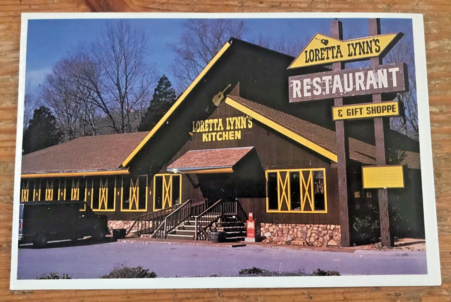 Loretta Lynn\'s Restaurant Postcard Vintage Hurricane Mills Tennessee Country