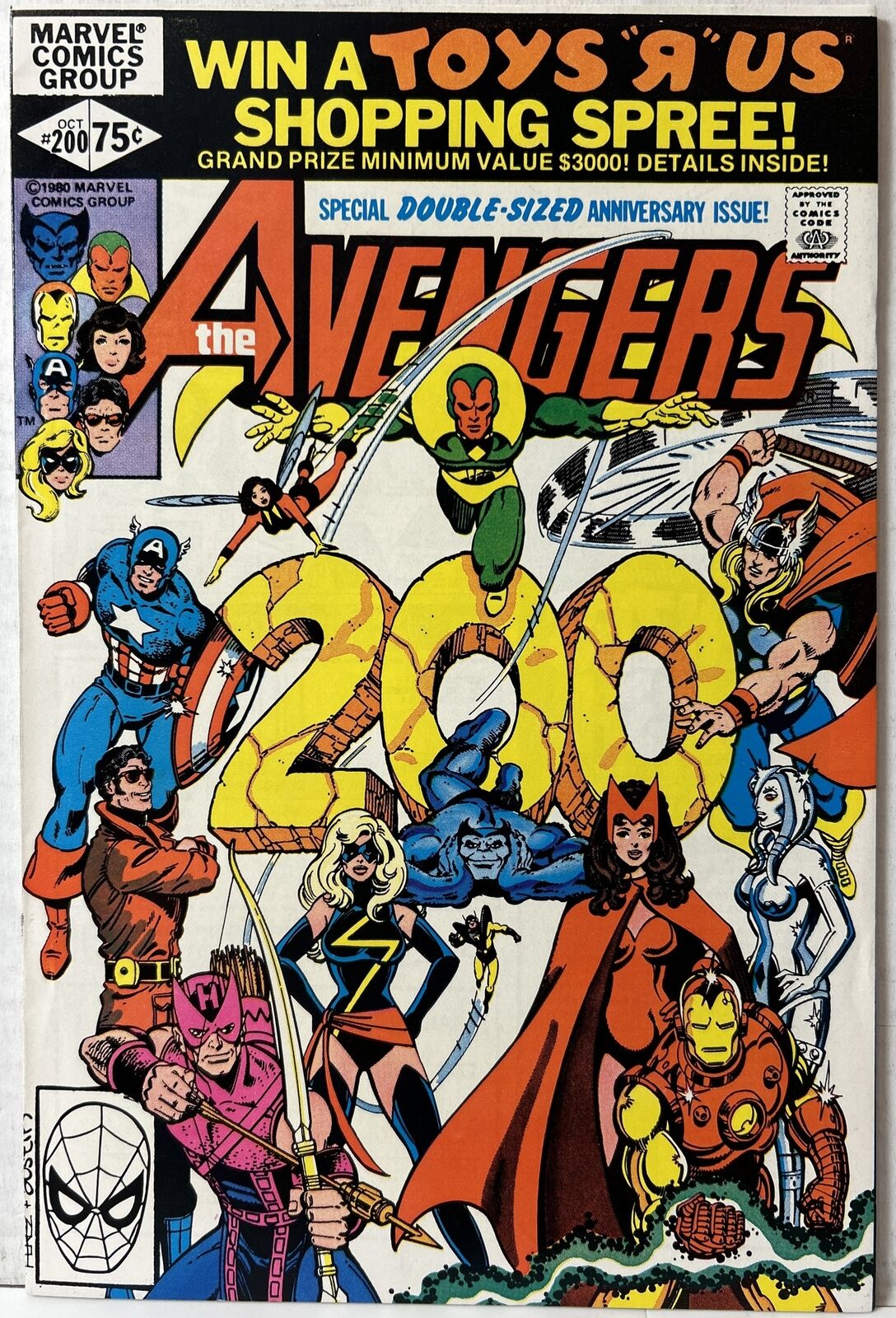 Avengers #200 Ms. Marvel leaves the Avengers Marvel 1980 *NM*