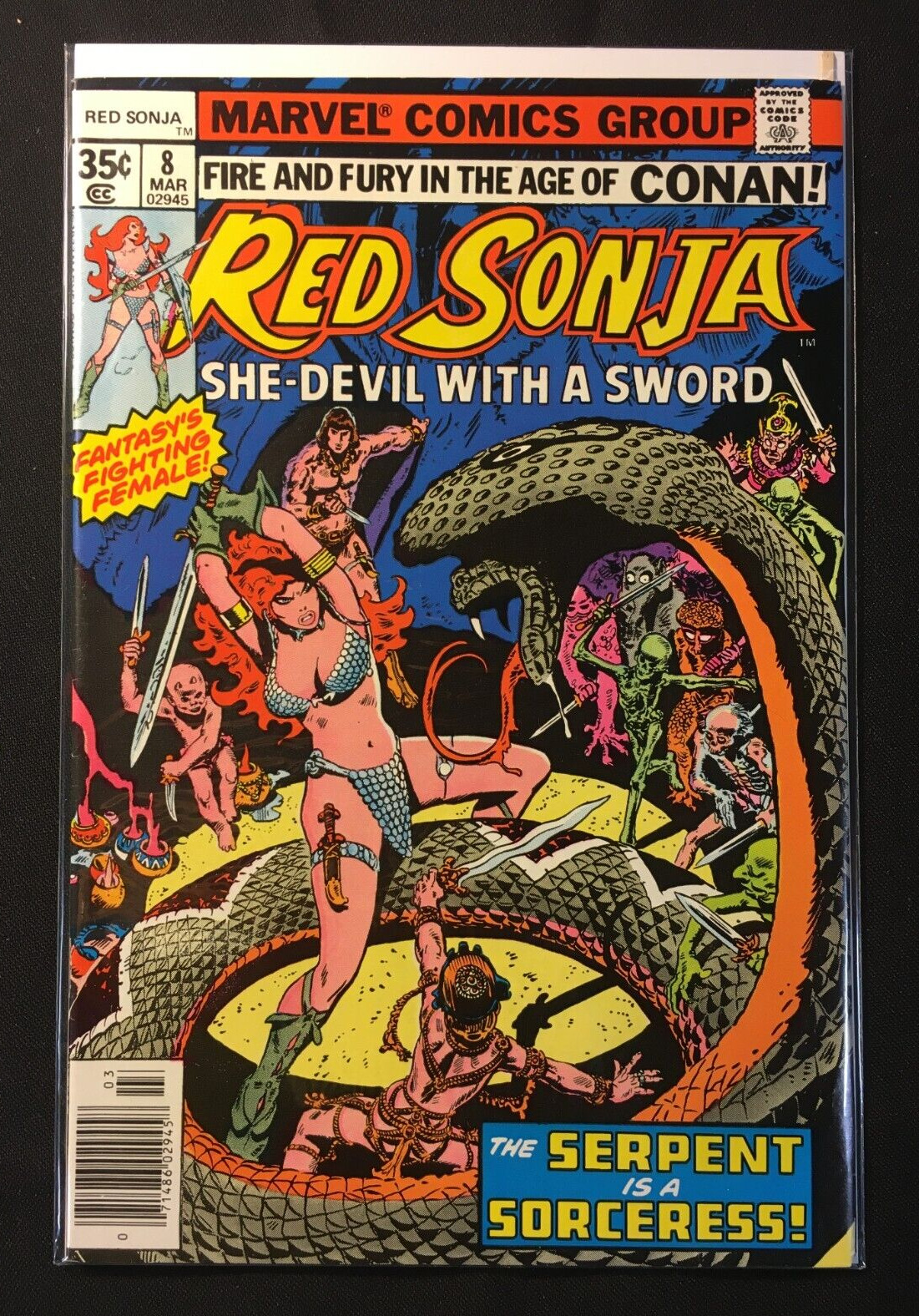 RED SONJA 8 FRANK THORNE SERPENT SORCERESS VOL 1 ANGELS FROM HELL AGE OF CONAN