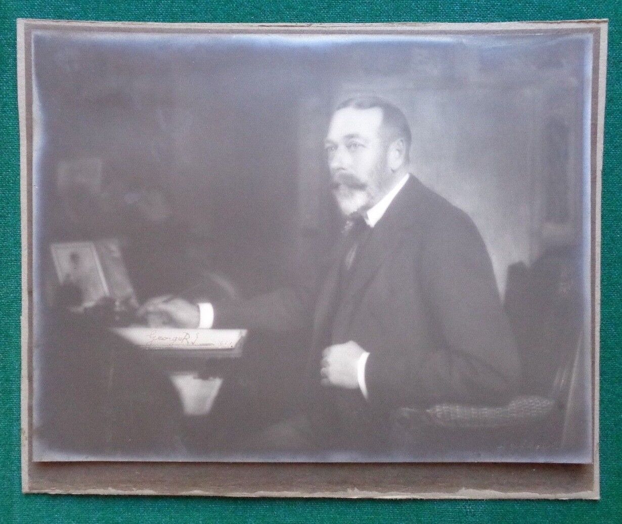 Antique Photo Signed by King George V to his Physician Sir Frederic Willans