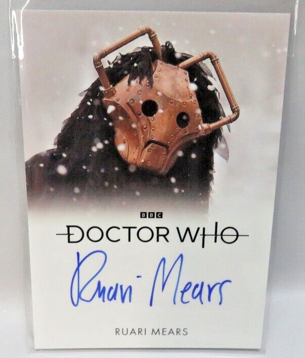 2023 Doctor Who Series 1 -4 Card Autographed by Ruari Mears as Cybershade card