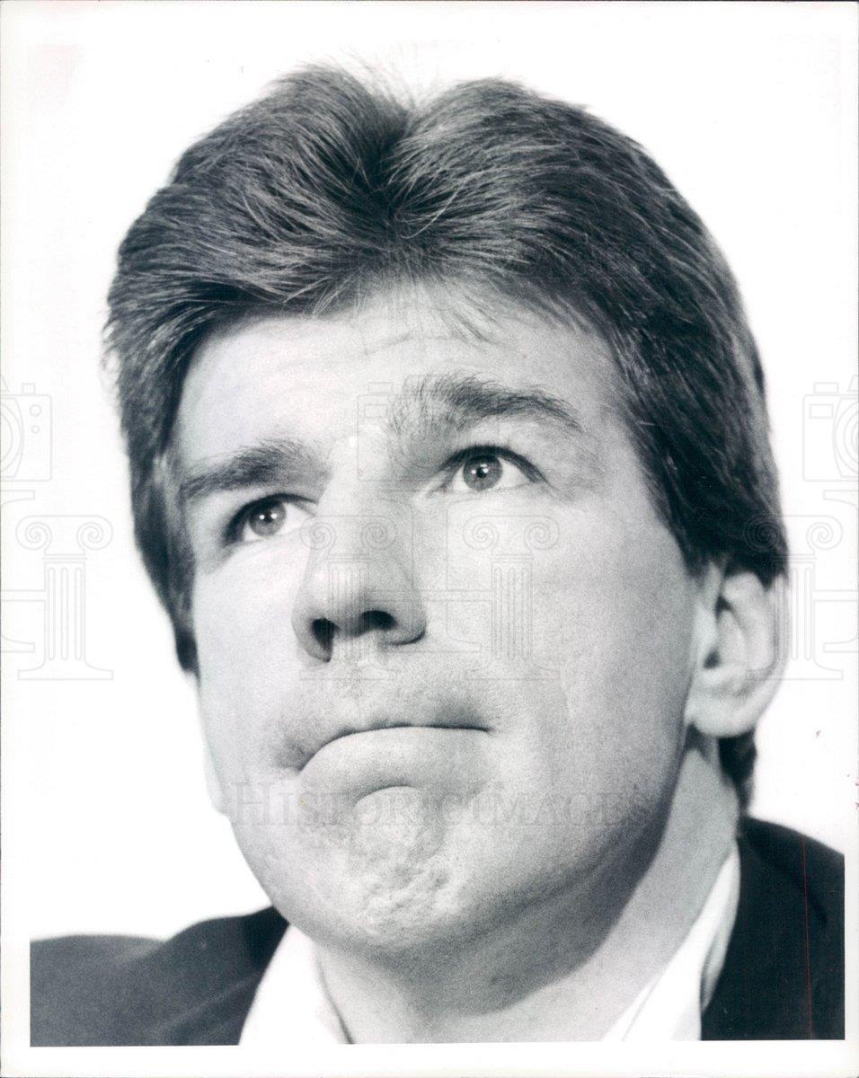1989 Press Photo NHL Boston Bruins Head Terry O\'Reilly - snb89