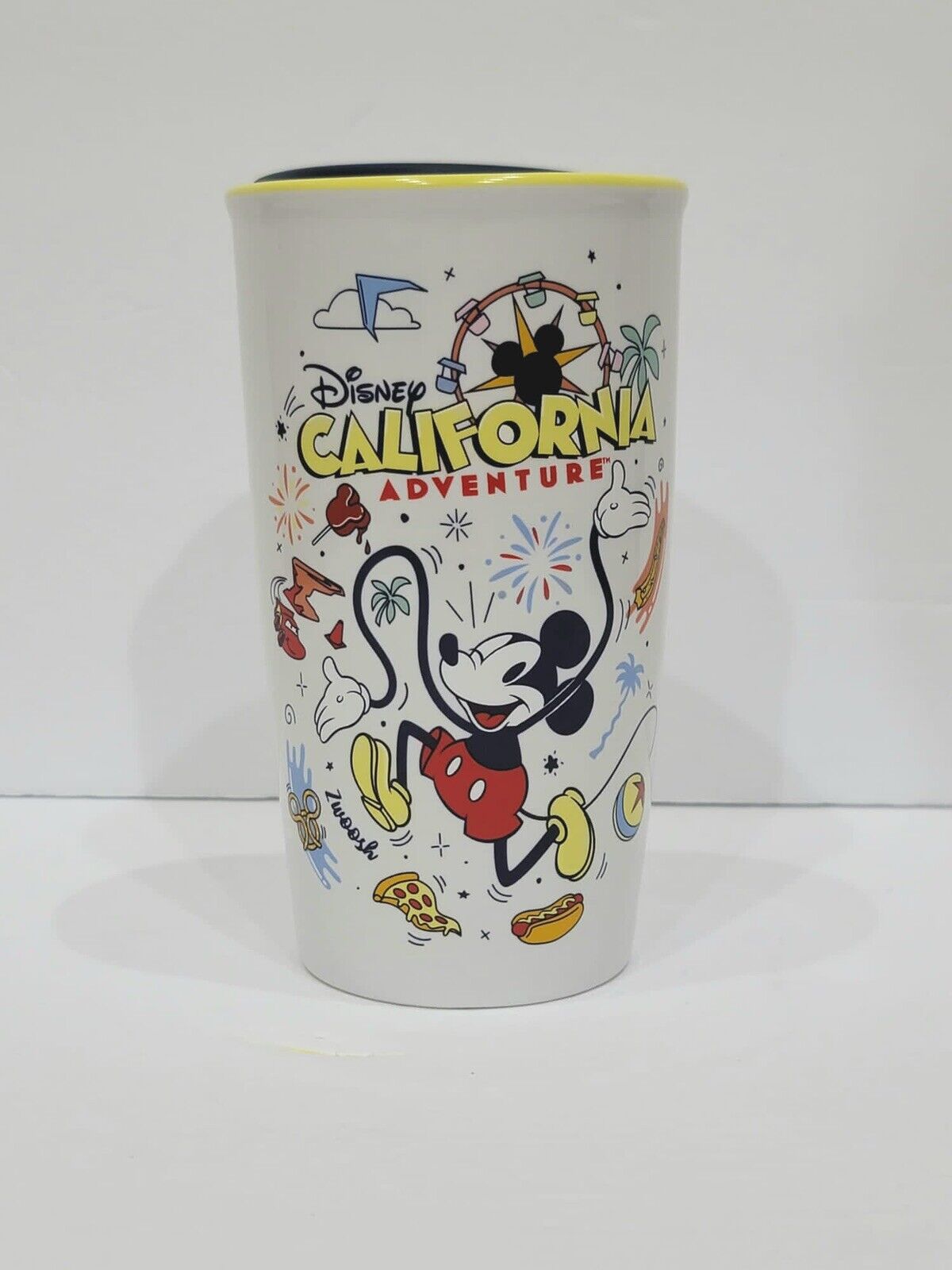 Starbucks Disney California Adventure Mickey Mouse Ceramic Travel Tumbler New