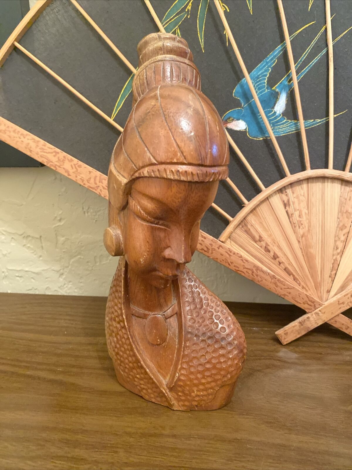 Carved Wooden Balinese Woman