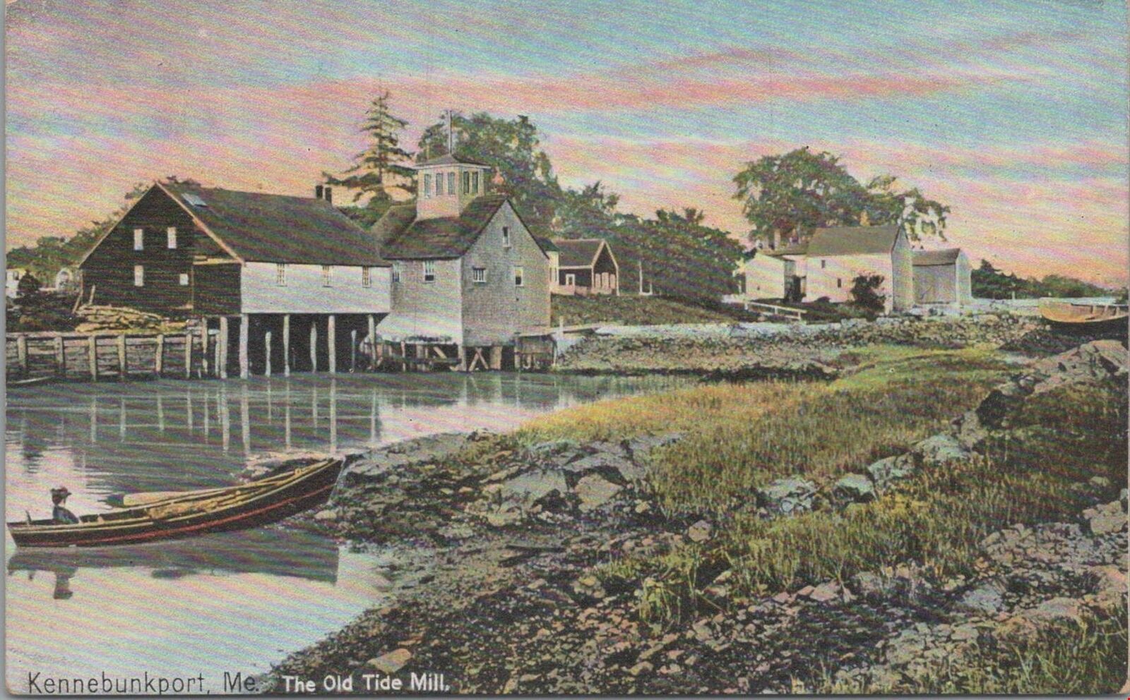 Postcard The Old Tide Mill Kennebunkport ME Maine 