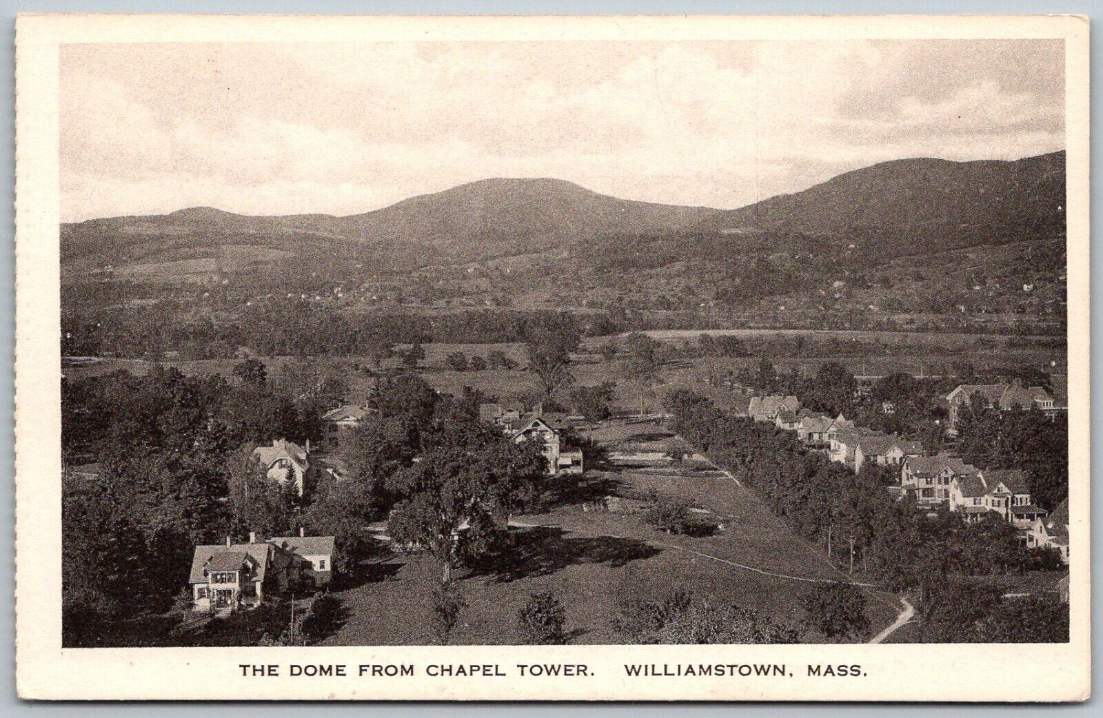 Williamstown Massachusetts 1930s Postcard The Dome From Chapel Hill
