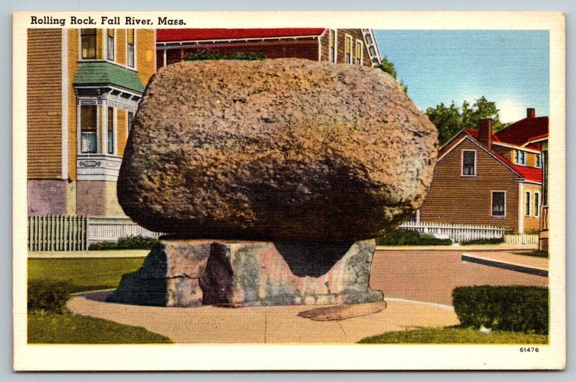 Rolling Rock  Fall River  Massachusetts  Postcard