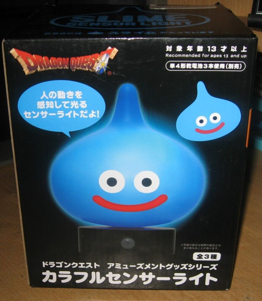 Dragon Quest Slime Sensor Light Blue square enix toy taito prize RARE