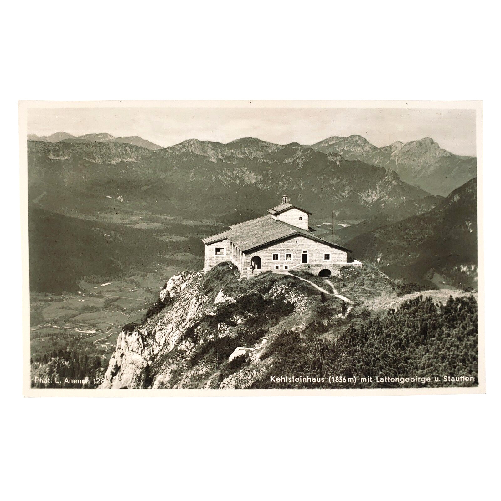 Kehlstein Eagle's Nest RPPC Postcard 1950s Berchtesgaden Germany Mountain C3434