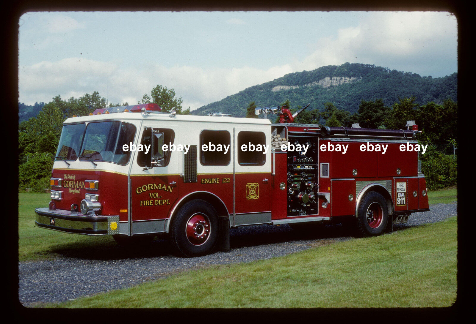 Gorman MD 1990 Emergency One pumper Fire Apparatus Slide