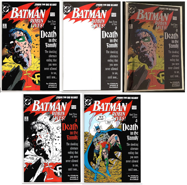 Batman Robin Lives #428 ONE-SHOT Regular BLANK Foil 1st & 2nd Print SET Lot 2023