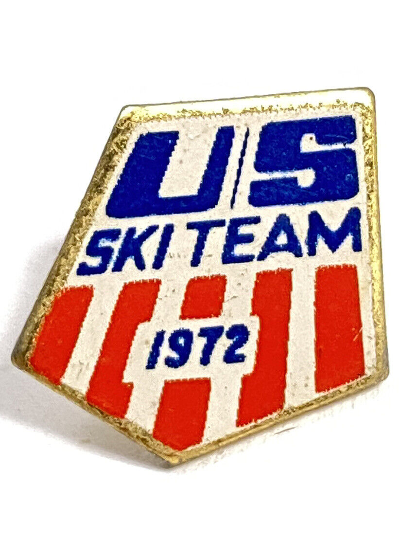 Vintage 1972 US Ski Team Pin - XI Sapporo Japan Winter Olympics Enamel