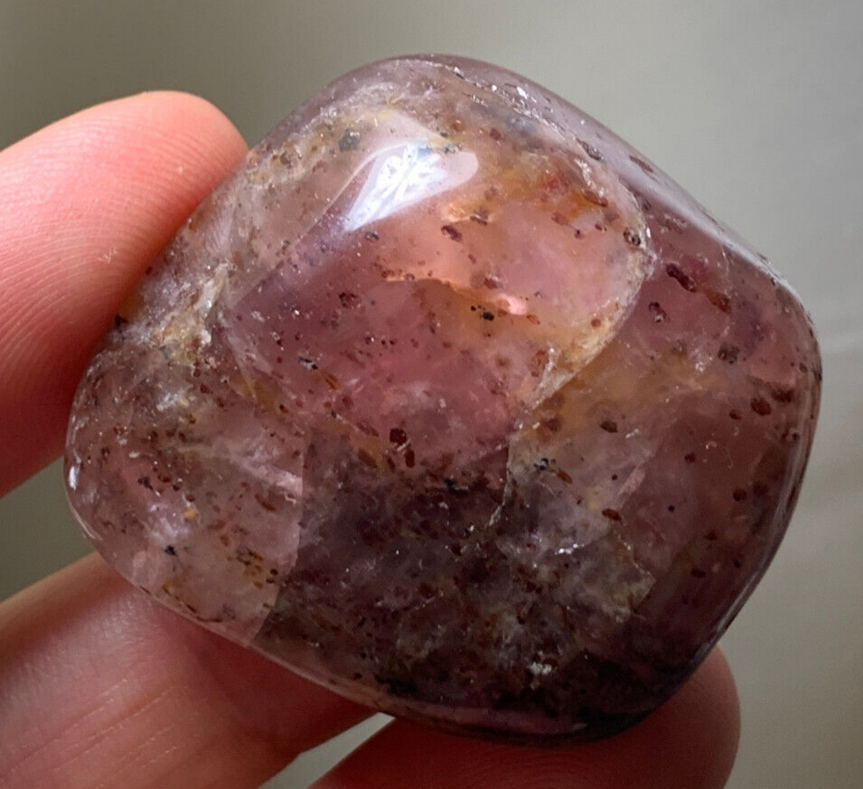 VERY RARE BEAUTIFUL SPARKLING RUBY HILUTITE POLISHED NATURAL SPIRIT CRYSTAL *2