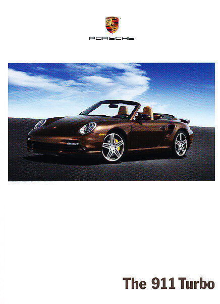 2008 Porsche 911 Turbo Deluxe 120-page Original Sales Brochure Book