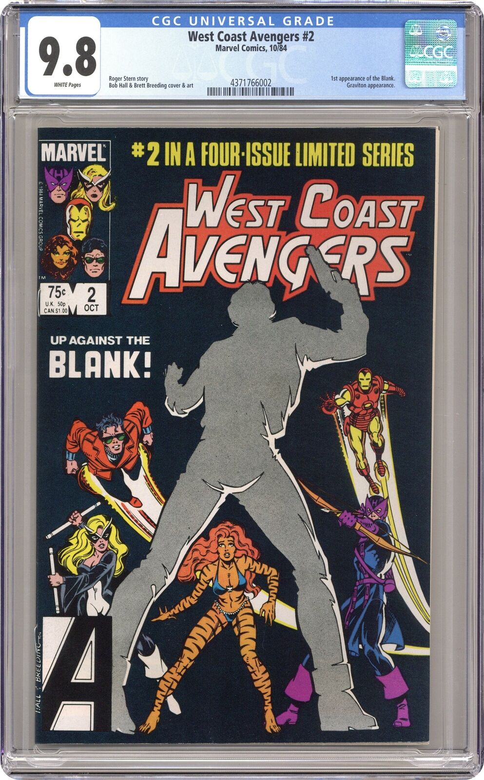 West Coast Avengers #2 CGC 9.8 1984 4371766002
